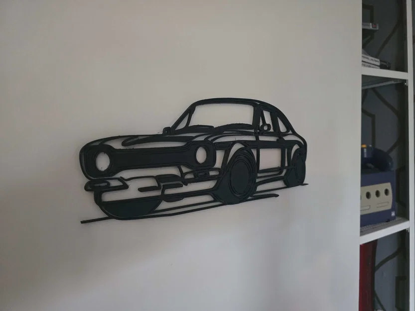 Classic Ford RS Wireframe Wall Art – Tranh Treo Tường Wireframe In 3D - Image 2