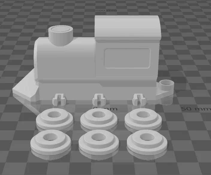 Mô hình đầu tàu hỏa lắp ráp 3D xinh xắn cho bé - Image 1