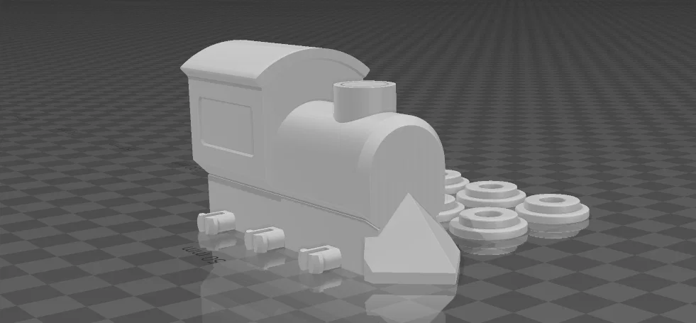 Mô hình đầu tàu hỏa lắp ráp 3D xinh xắn cho bé - Image 2