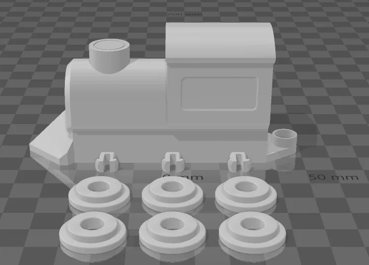 Mô hình đầu tàu hỏa lắp ráp 3D xinh xắn cho bé - Image 3