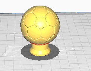 Mô hình 3D cúp bóng đá Quả Bóng Vàng (Balón de Oro) trang trí - Image 1
