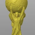 Móc khóa Cúp Vàng World Cup - Mô hình in 3D bóng đá độc đáo - Thumbnail 2