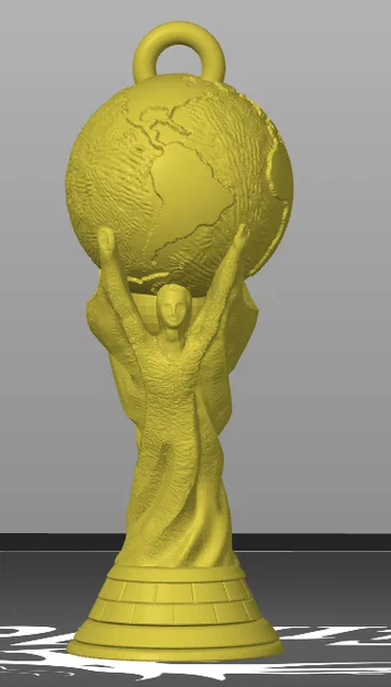 Móc khóa Cúp Vàng World Cup - Mô hình in 3D bóng đá độc đáo - Image 3