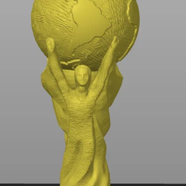 Móc khóa Cúp Vàng World Cup - Mô hình in 3D bóng đá độc đáo