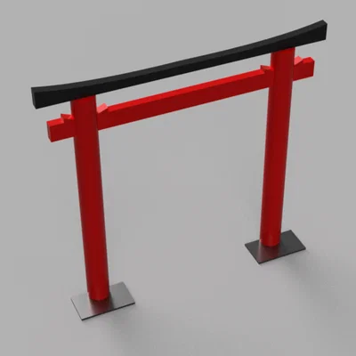 Cổng Torii Nhật Bản trang trí bể cá - Mô hình 3D in ấn dễ dàng