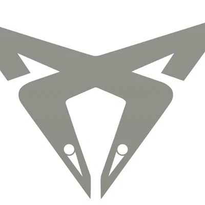 Mô hình đèn trang trí logo Cupra in 3D độc đáo