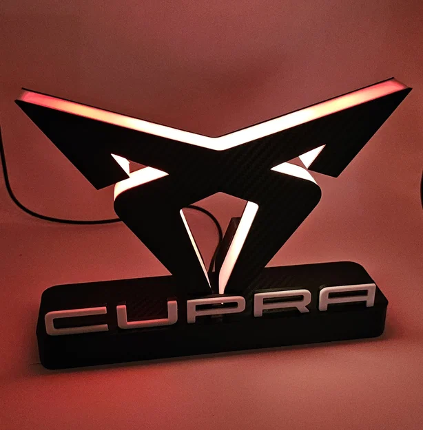 Mô hình đèn trang trí logo Cupra in 3D độc đáo - Image 10