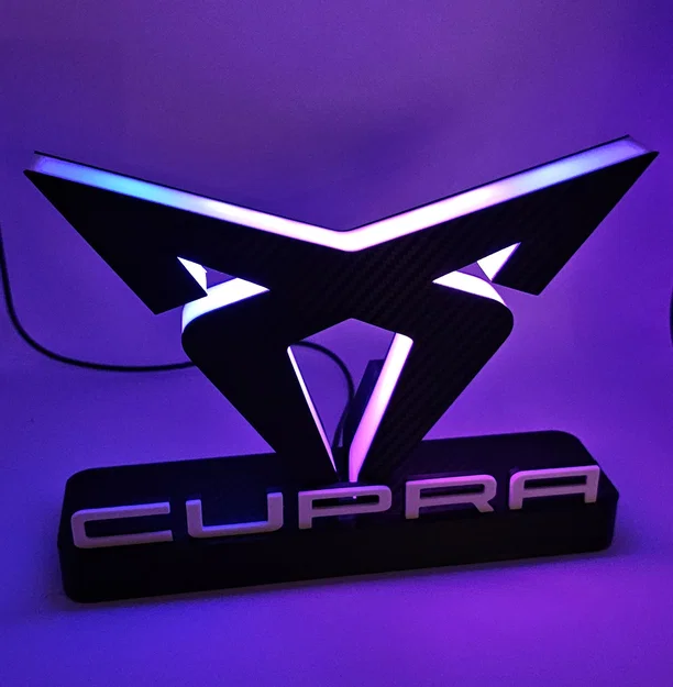 Mô hình đèn trang trí logo Cupra in 3D độc đáo - Image 12