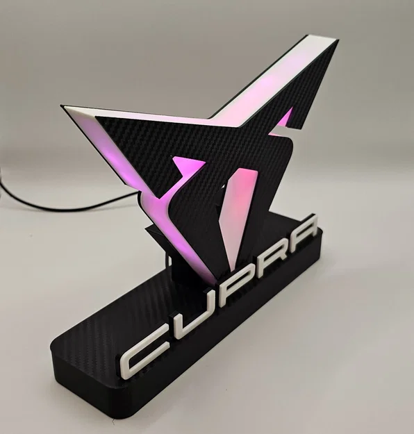 Mô hình đèn trang trí logo Cupra in 3D độc đáo - Image 15