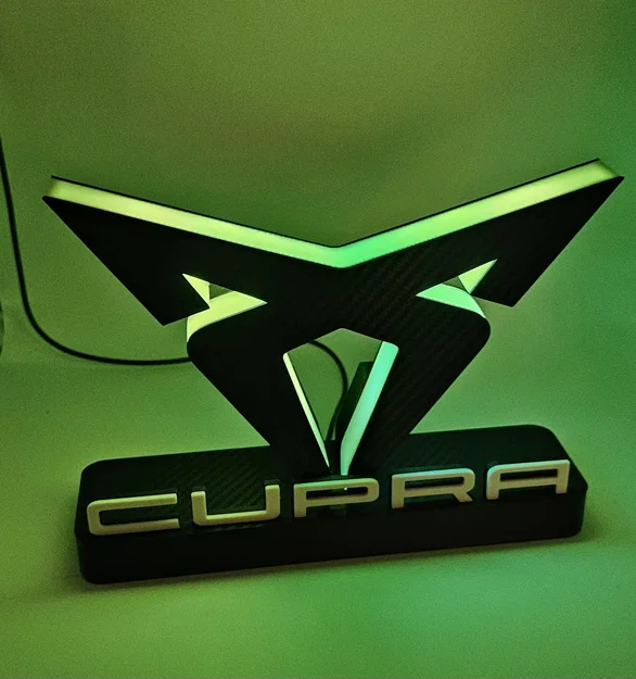 Mô hình đèn trang trí logo Cupra in 3D độc đáo - Image 17