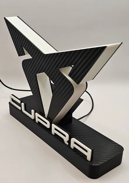 Mô hình đèn trang trí logo Cupra in 3D độc đáo - Image 19