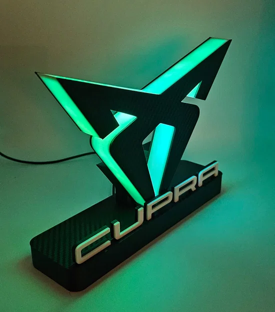 Mô hình đèn trang trí logo Cupra in 3D độc đáo - Image 27