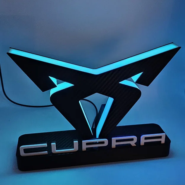 Mô hình đèn trang trí logo Cupra in 3D độc đáo - Image 38