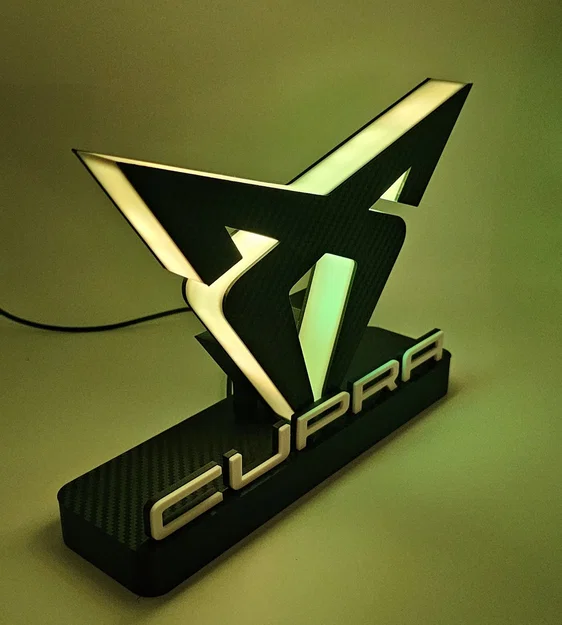 Mô hình đèn trang trí logo Cupra in 3D độc đáo - Image 40