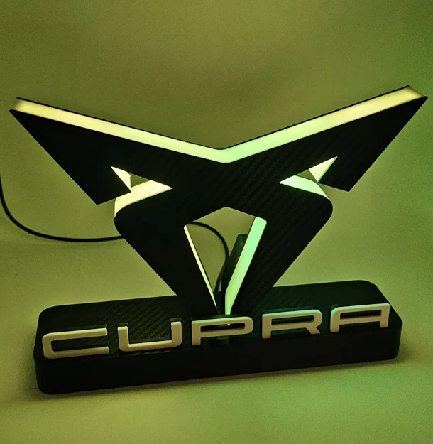 Mô hình đèn trang trí logo Cupra in 3D độc đáo - Image 41