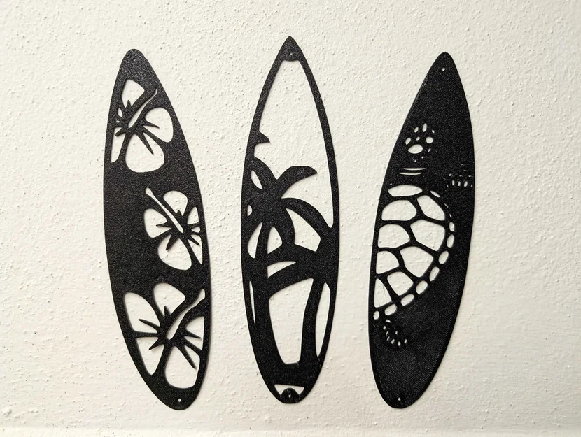 Bộ sưu tập ván lướt sóng treo tường decor 3D (Surfboards Wall Art) - Image 1