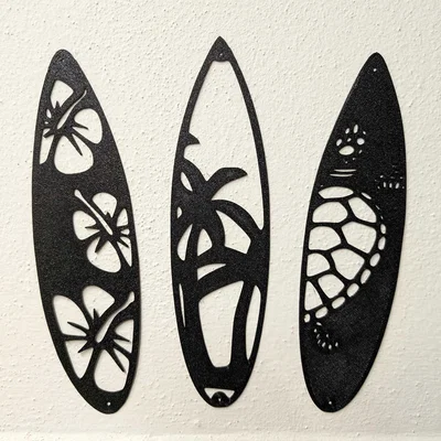 Bộ sưu tập ván lướt sóng treo tường decor 3D (Surfboards Wall Art)
