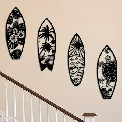 Bộ sưu tập mô hình ván lướt sóng treo tường - Tự in 3D decor độc đáo