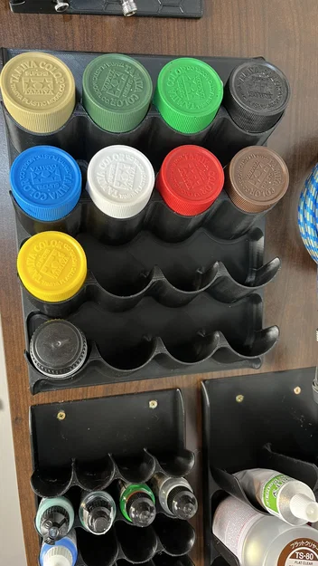 Giá Treo Tường Giữ Chai Sơn Tamiya 23ml (Tamiya Paint Holder) - Image 1