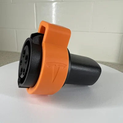 Vòng khóa bảo vệ adapter sạc Tesla J1772 chống rút trộm