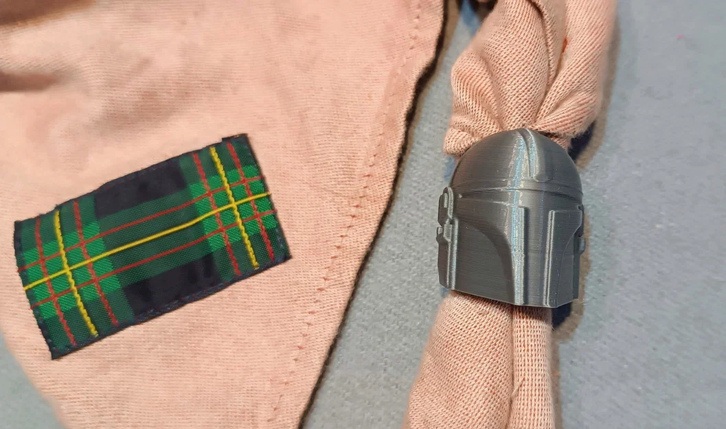 Vòng giữ khăn quàng cổ (Woggle) phong cách Mandalorian 3D - Image 2