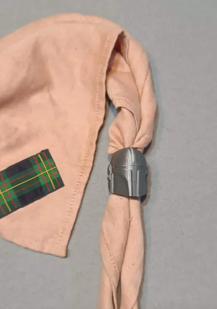 Vòng giữ khăn quàng cổ (Woggle) phong cách Mandalorian 3D - Image 3