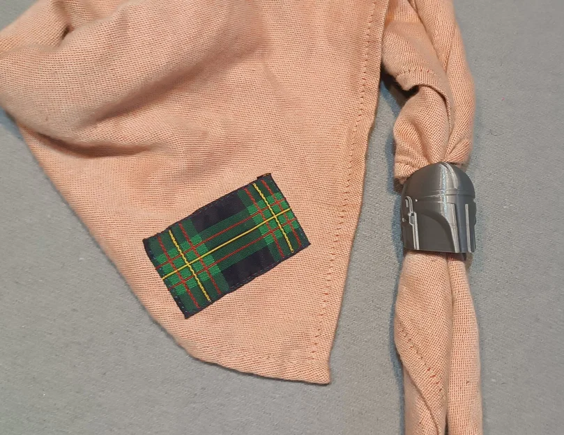 Vòng giữ khăn quàng cổ (Woggle) phong cách Mandalorian 3D - Image 4