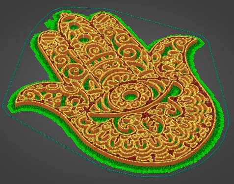 Mô hình treo tường Bàn tay Fatima (Hand of Fatima) - Thiết kế 3D in ấn - Image 1