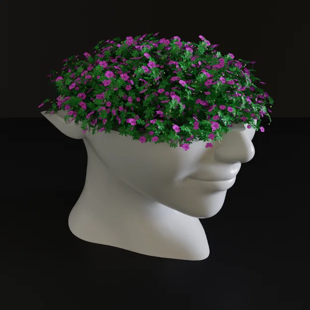 Chậu cây 3D Smile 01: Thiết kế trang trí hình mặt người độc đáo - Image 3