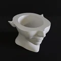 Chậu cây 3D Smile 01: Thiết kế trang trí hình mặt người độc đáo - Thumbnail 4