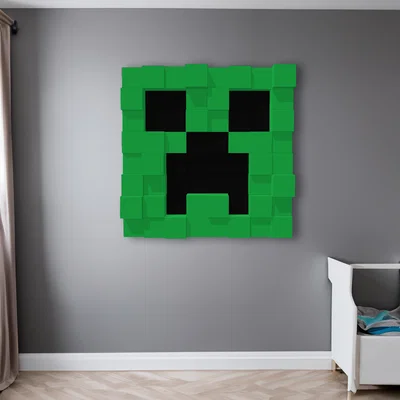 Câu đố treo tường Creeper Head Minecraft
