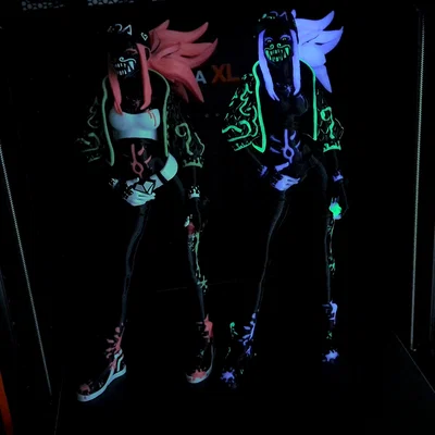 Akali K/DA multicolour remix