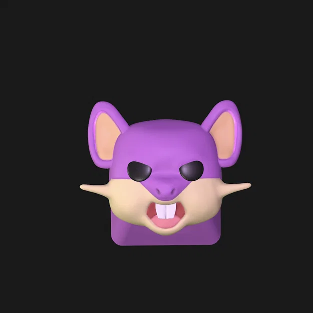 Keycap Rattata Nº0019 - Phụ Kiện Bàn Phím Cơ Pokémon Cực Độc - Image 2
