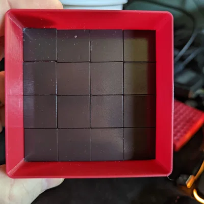 Khay giữ đầu vít 4mm nam châm Gridfinity (Gridfinity 4mm magnetic bit holder)