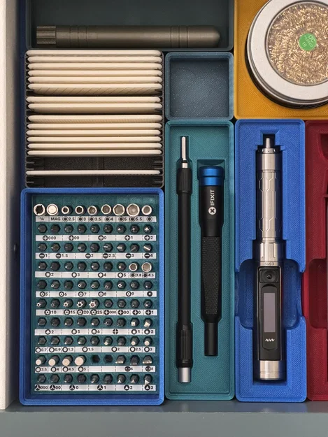 Gridfinity Labeled 4mm Bit Holder (90 mũi) - Image 4