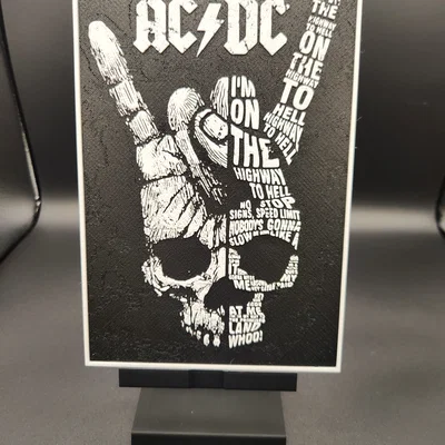 ACDC Highway to Hell Hueforge