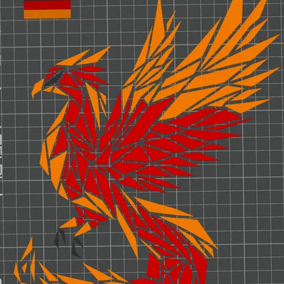Phoenix (Phượng Hoàng) – Wall Art 2D