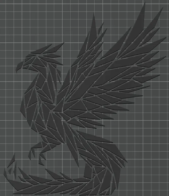 Phoenix (Phượng Hoàng) – Wall Art 2D - Image 2