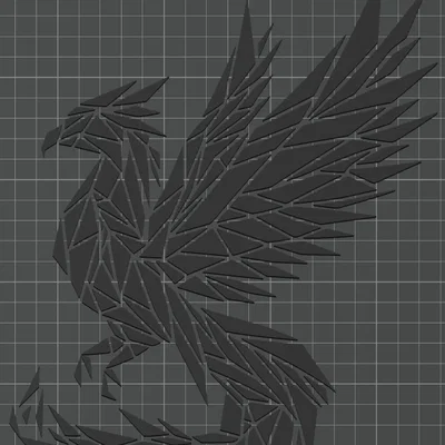 Phoenix (Phượng Hoàng) – Wall Art 2D