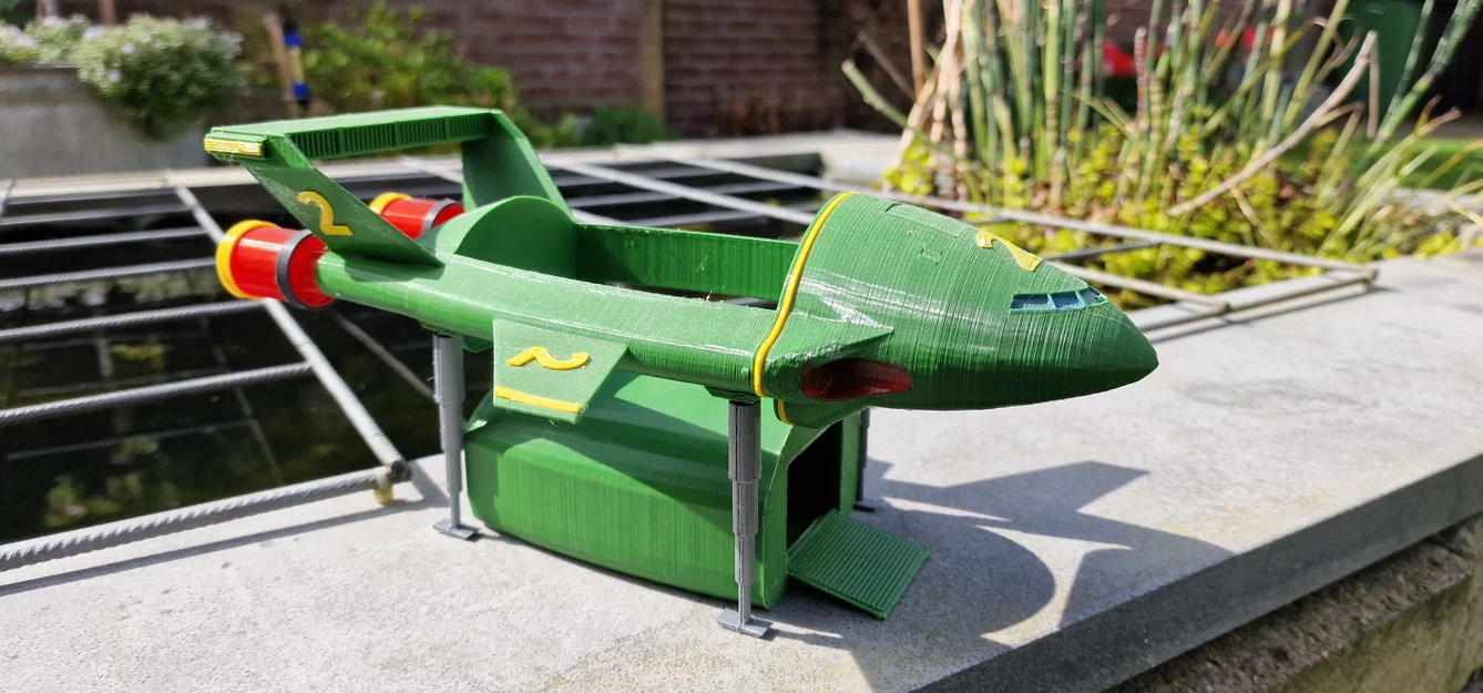 Mô hình 3D Thunderbird 2 (1965) - Vận tải cơ huyền thoại - Image 1