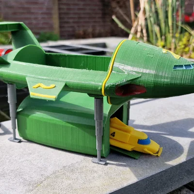 Mô hình 3D Thunderbird 2 (1965) - Vận tải cơ huyền thoại