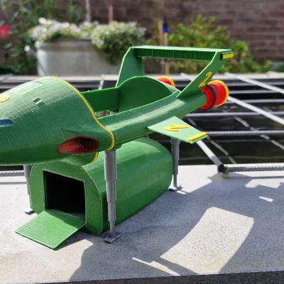 Mô hình 3D Thunderbird 2 (1965) - Vận tải cơ huyền thoại