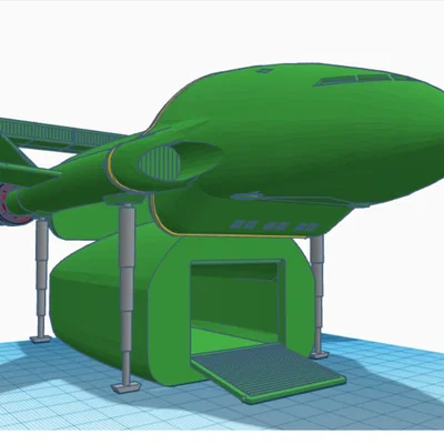 Mô hình 3D Thunderbird 2 (1965) - Vận tải cơ huyền thoại