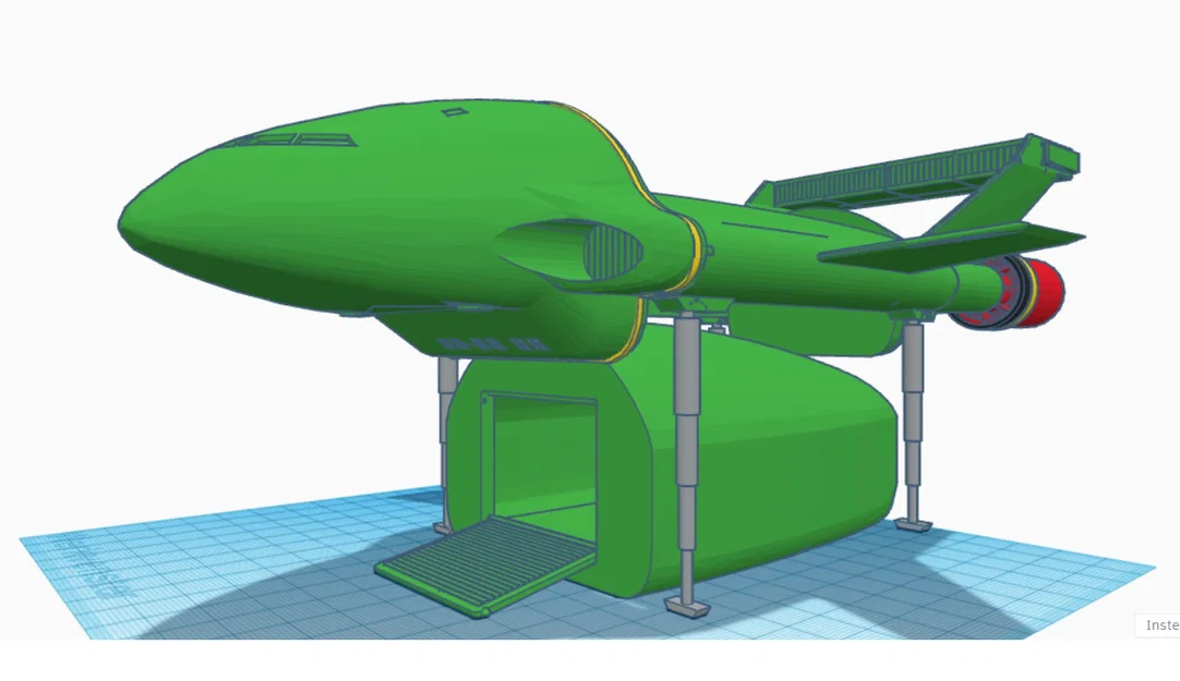 Mô hình 3D Thunderbird 2 (1965) - Vận tải cơ huyền thoại - Image 5