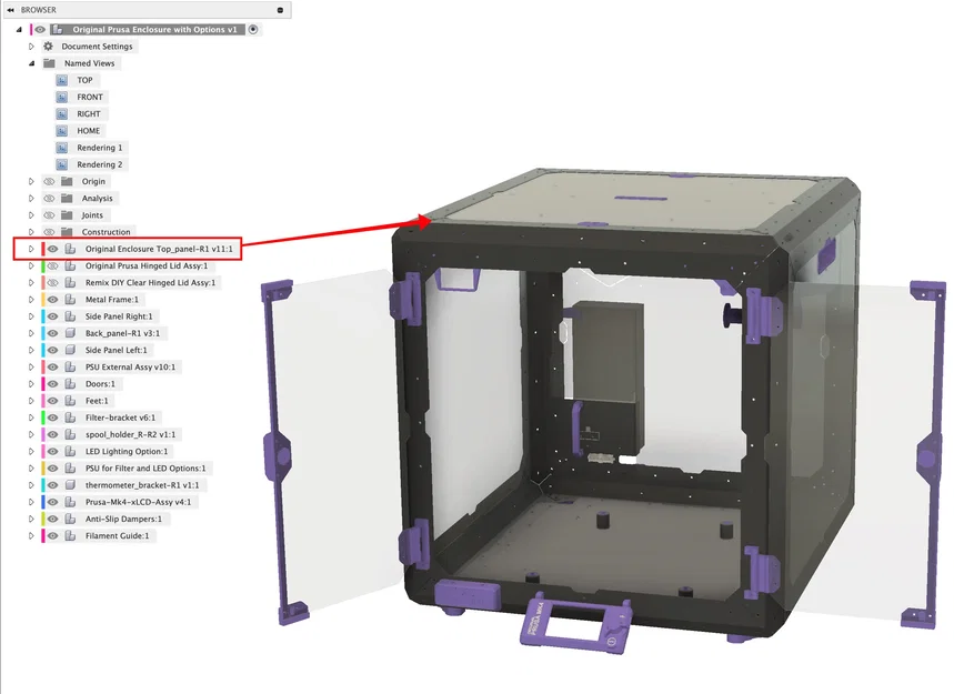 Original Prusa Enclosure với các tuỳ chọn (Options) - Image 3