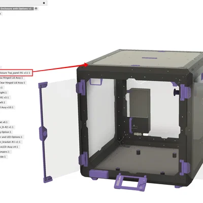 Original Prusa Enclosure với các tuỳ chọn (Options)