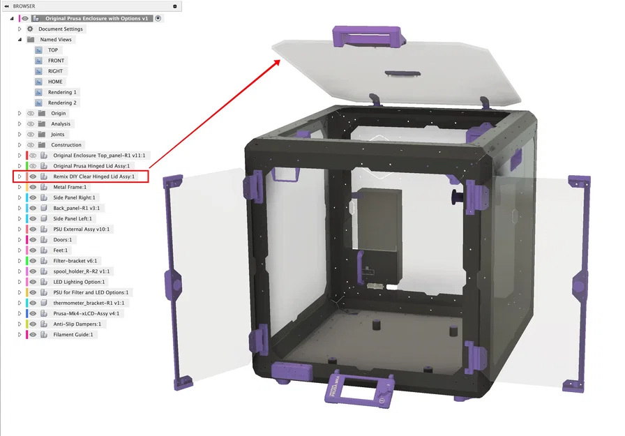 Original Prusa Enclosure với các tuỳ chọn (Options) - Image 4
