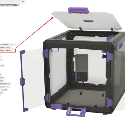 Original Prusa Enclosure với các tuỳ chọn (Options)