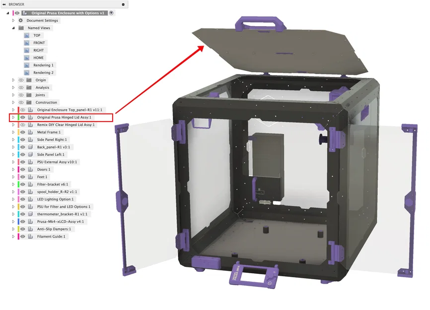 Original Prusa Enclosure với các tuỳ chọn (Options) - Image 5