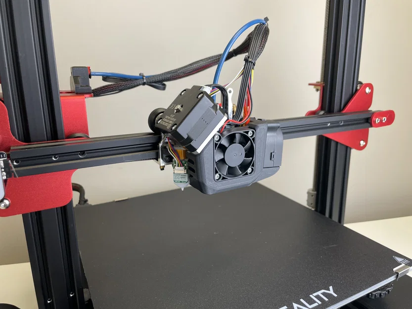 M3213 CR-10S Pro V2 / CR-10 Max [Micro Swiss NG Extruder] - Ống gió quạt & bát probe - Image 1